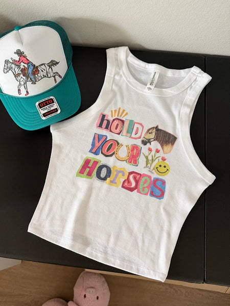 Tired But I Have Goals Cropped Tank