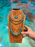 Turquoise Layered Stack – 4 Piece Necklace Set