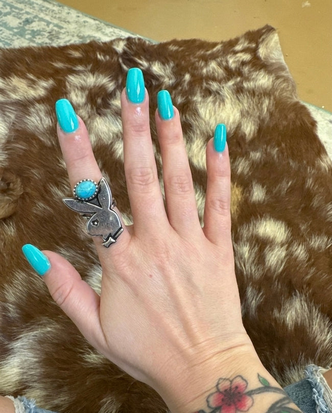 Bunny Ring - Turq.