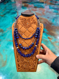 Lapis & Sterling Silver Stack – 3 Piece Layered Necklace Set