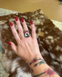 Punchy Graphic Ring