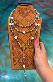 Jaci Stack – Lemon Jade & White Shell Star Three-Necklace Set