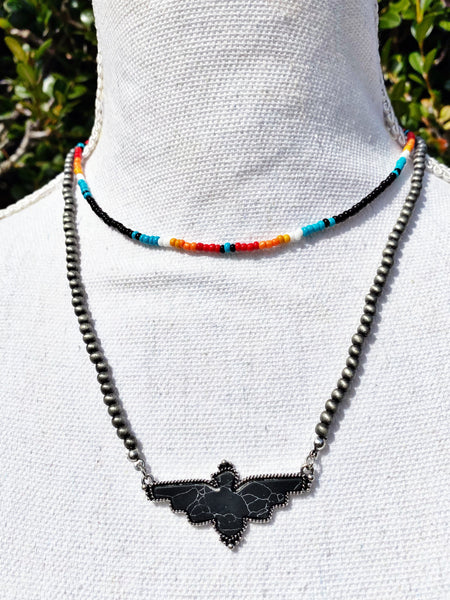 Cattle Tag Layered Necklace