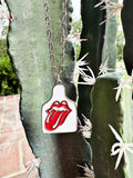 Rock N Roll Cattle Tag Necklace