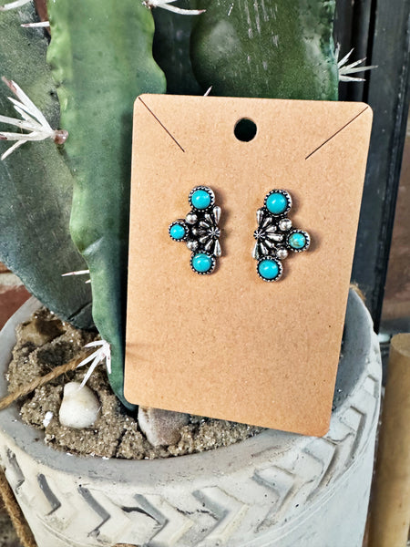 Rhinestone Cowgirl Teardrop Earrings