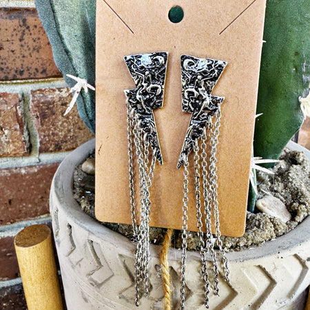 Rhinestone Cowgirl Teardrop Earrings