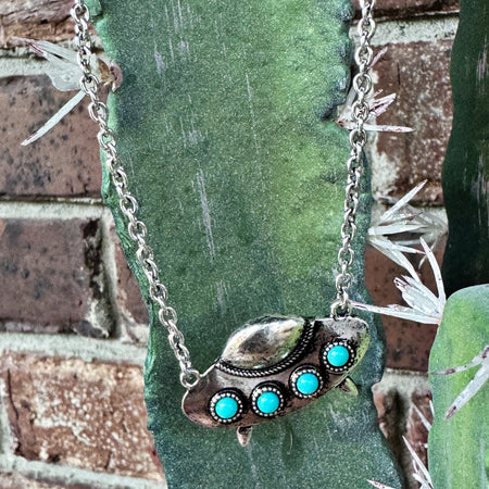 Turquoise Bow Earrings