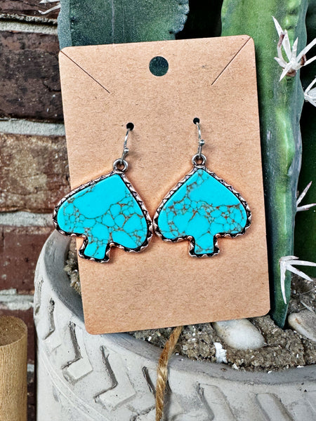 Opal Stone Cactus Stud Earrings