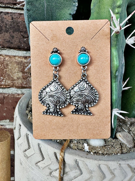 Rhinestone Howdy Earrings