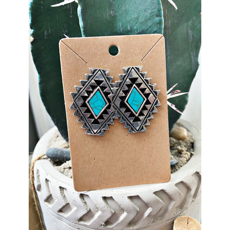 Aztec Dangle Earrings
