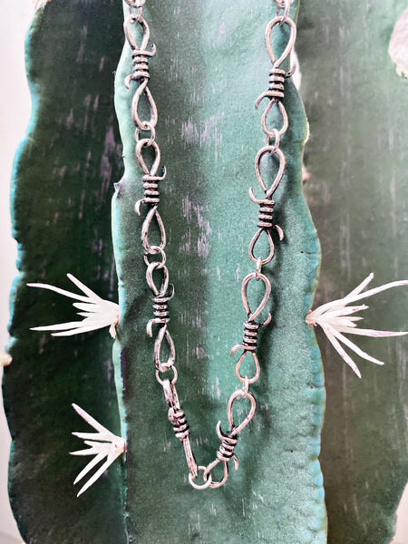 Western Barbwire Chain Necklace