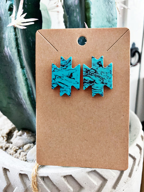 Turquoise Tribal Earrings