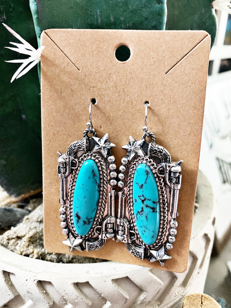 Outlaw Turquoise Earrings