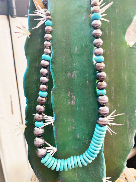 Chunky Turquoise Pearl Choker