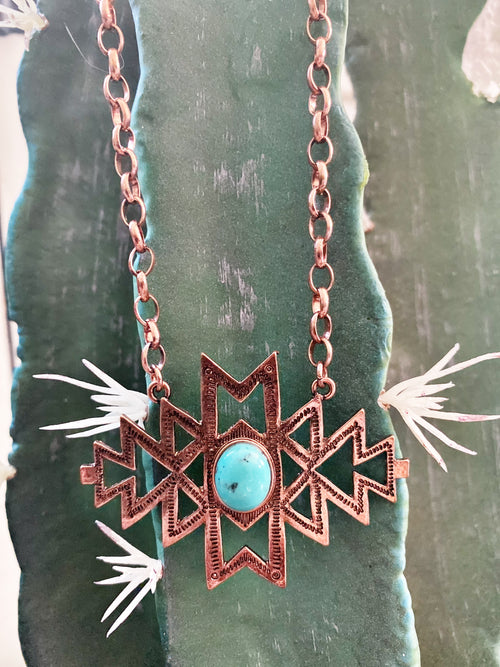 Southwestern Necklace - Copper