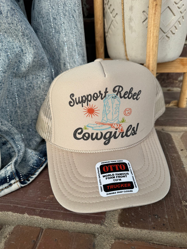 Support Rebel Cowgirls Trucker Hat