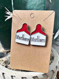 Bad Habit Cattle Tag Earrings