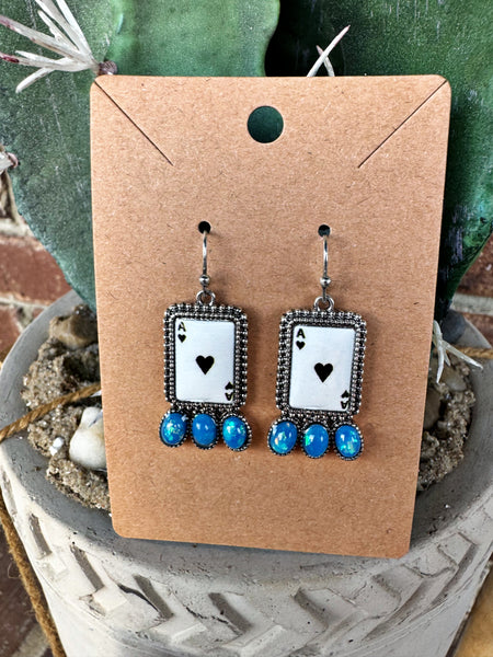 Ace of Hearts Earrings