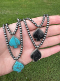 Spade Beaded Necklace