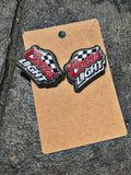 Race Flag Beer Earrings
