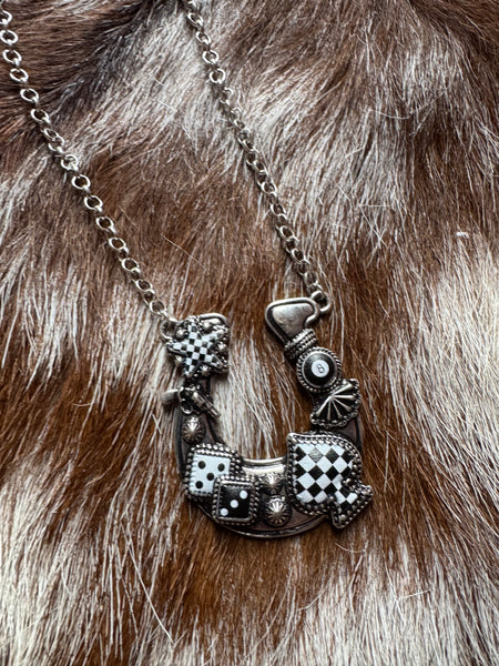 Punchy Horseshoe Necklace