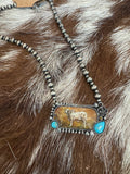 BRAHMA BULL BEADED NECKLACE