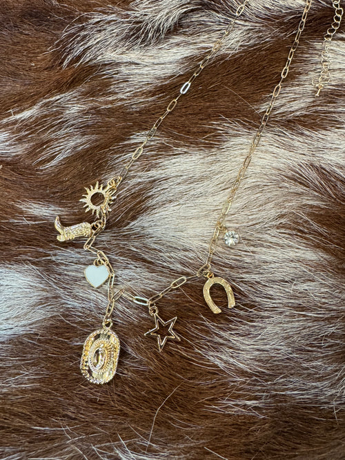 Western Charm Necklace - Gold