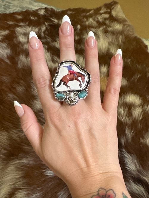 Western Rodeo Stretch Ring