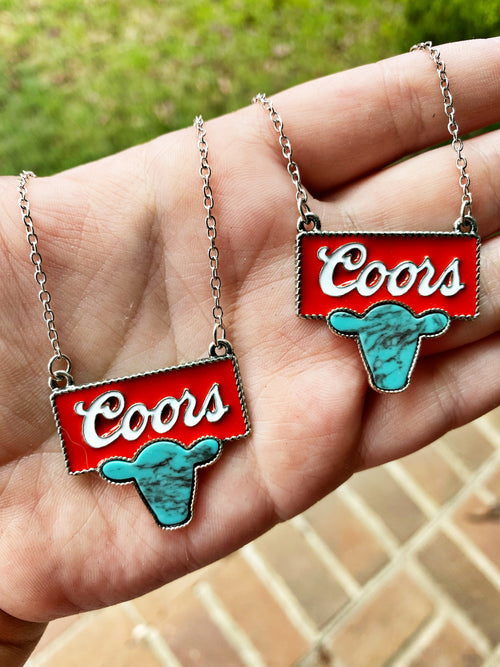 C & Cow Turquoise Necklace