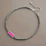 Pink Bar Choker