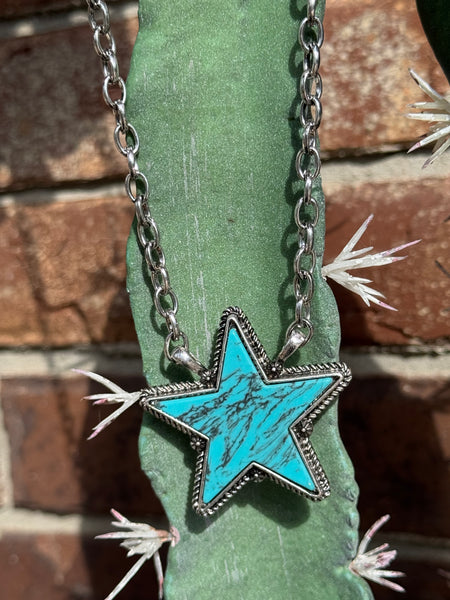 Western Turquoise Star Necklace