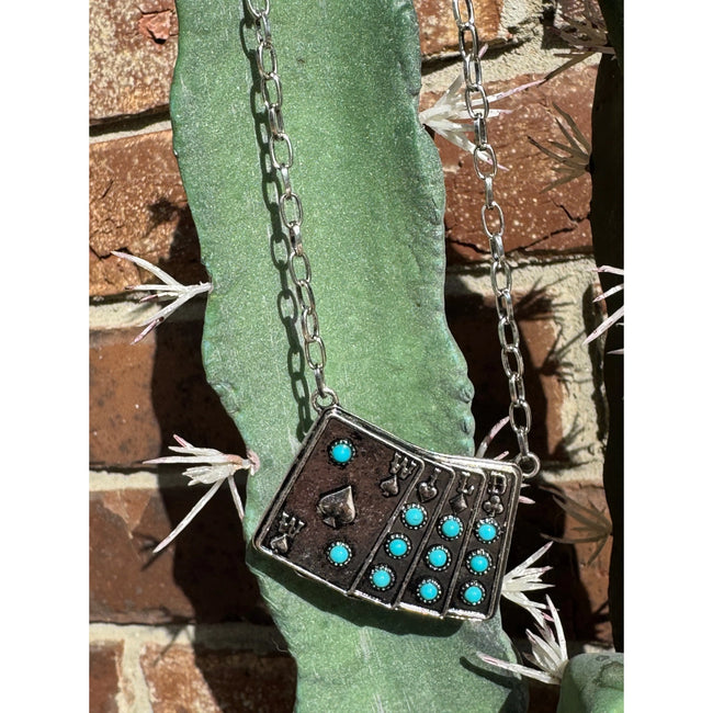Wild Spade Card Necklace