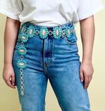 Silver and Turquoise Belt