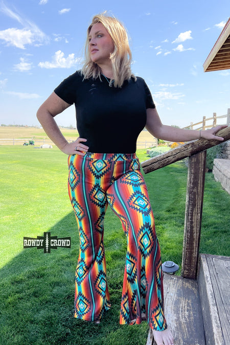 Pink Cowgirl Collage Printed Pants