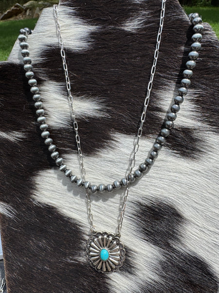 Cowgirl Concho Layered Necklace