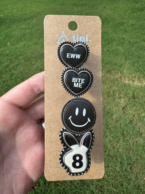 4pc Sassy Bunny Ring Set