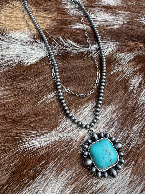 Layered Southwestern Pendant Necklace