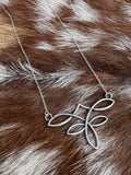 Boot Stitch Wire Necklace