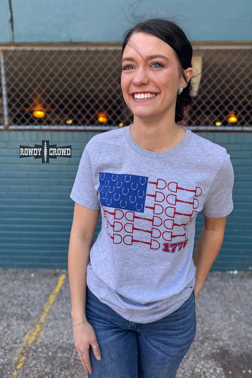 Bit of Freedom Tee- GRAY