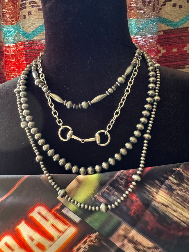 Layered Horsebit Necklace