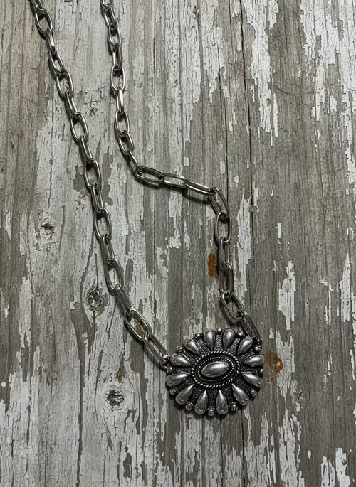 Western Concho Necklace