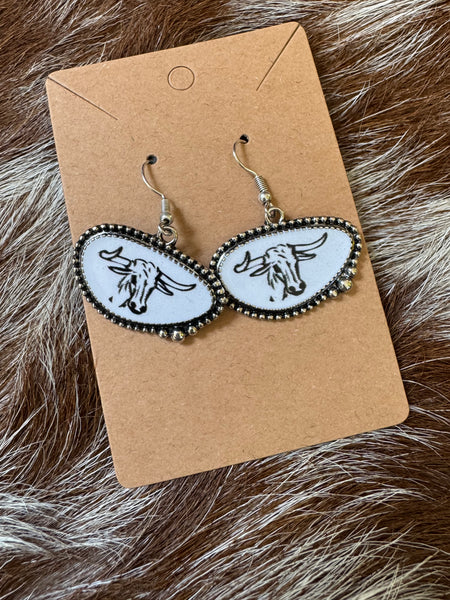 Steer Cluster Earrings
