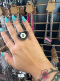 8 Ball Heart Ring
