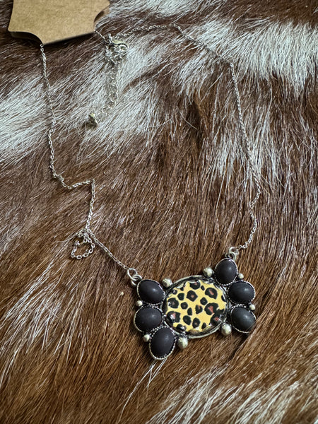 Leopard Earrings - Black