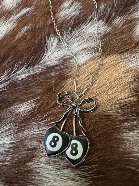8-Ball Cherry Bomb Necklace