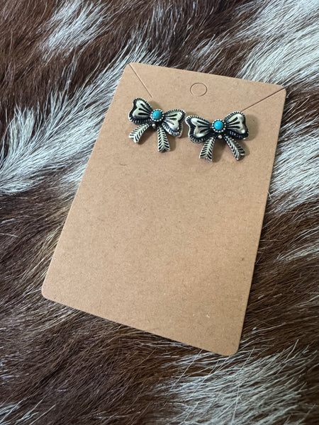 Coquette Western Bow Earrings