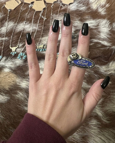 8 Ball Heart Ring