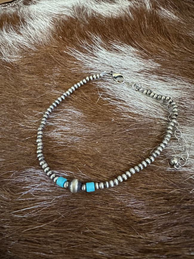 Western Beaded Anklet - 2 Options