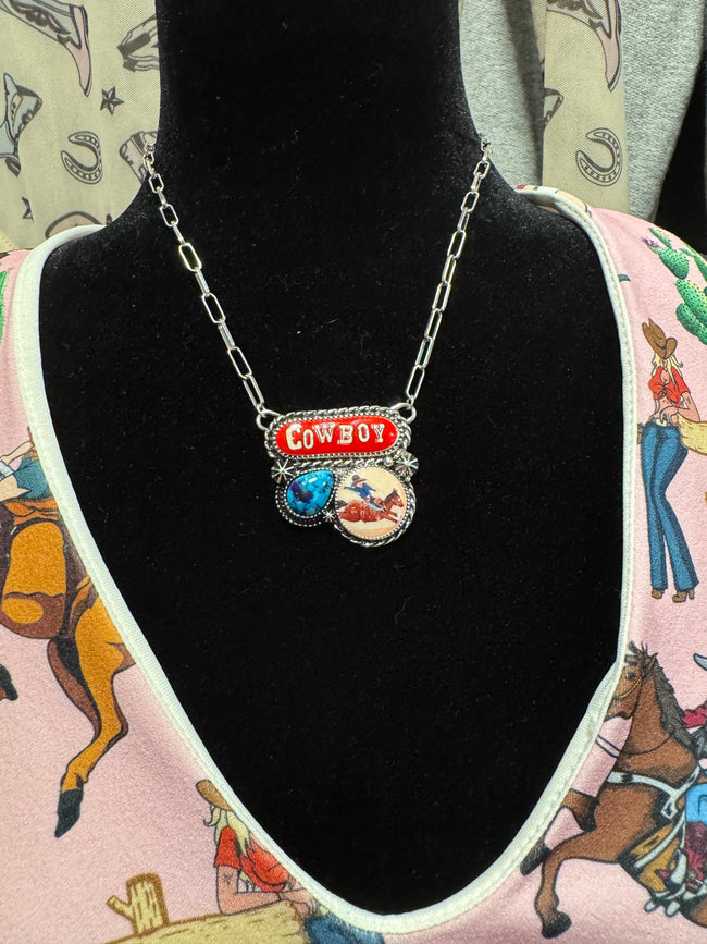 The "Rodeo Queen" Cowboy Statement Necklace