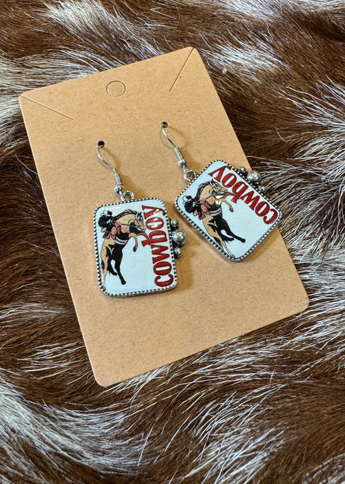 The "Rodeo Soul" Cowboy Concho Earrings